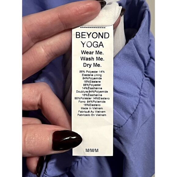 NWT Beyond Yoga Colorblock Go Retro Jacket Periwinkle Cloud/True White M - Picture 6 of 14